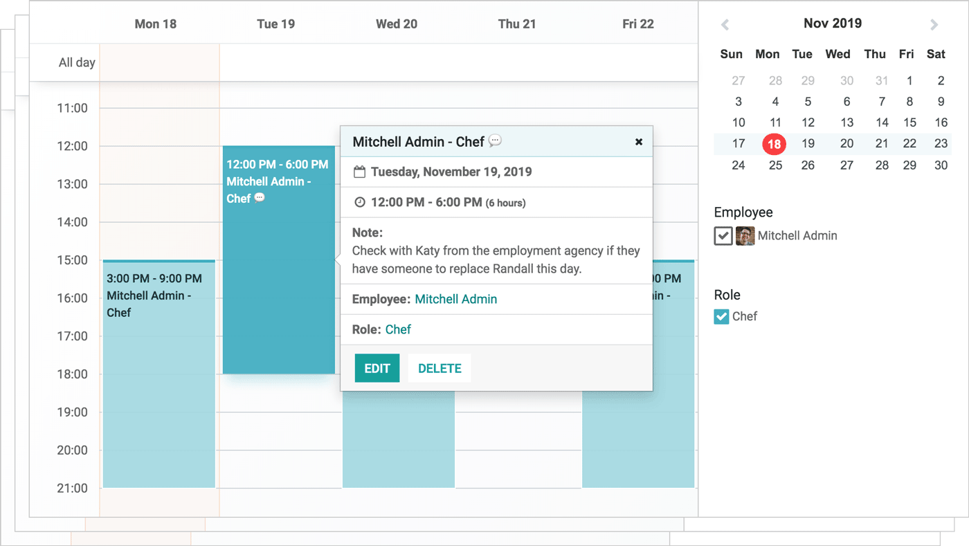 Odoo text and image block