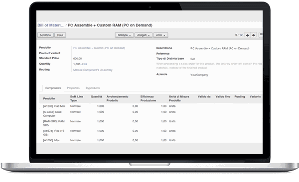 Odoo text and image block